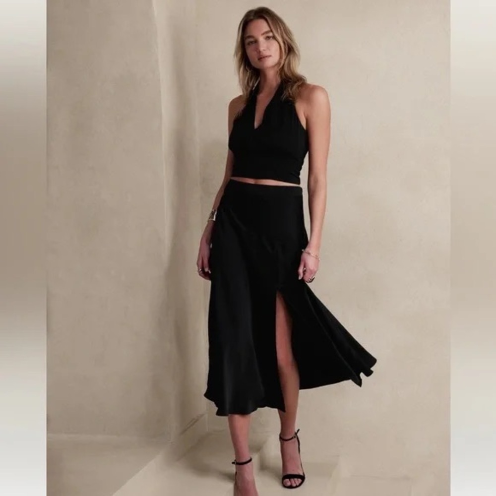 Banana Republic maxi slip skirt